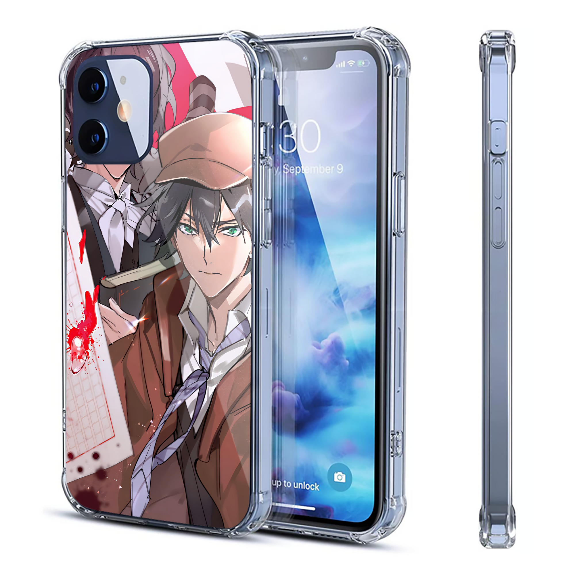 （画像用） 文豪ストレイドッグス Bungo Stray Dogs 【iPhone 12シリーズ対応】透明スマホケース（クリアソフトケース）